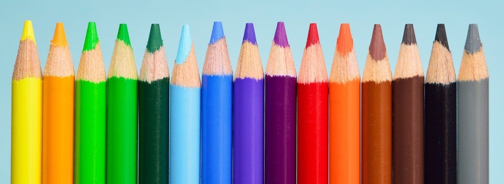 Picture of colored pencils