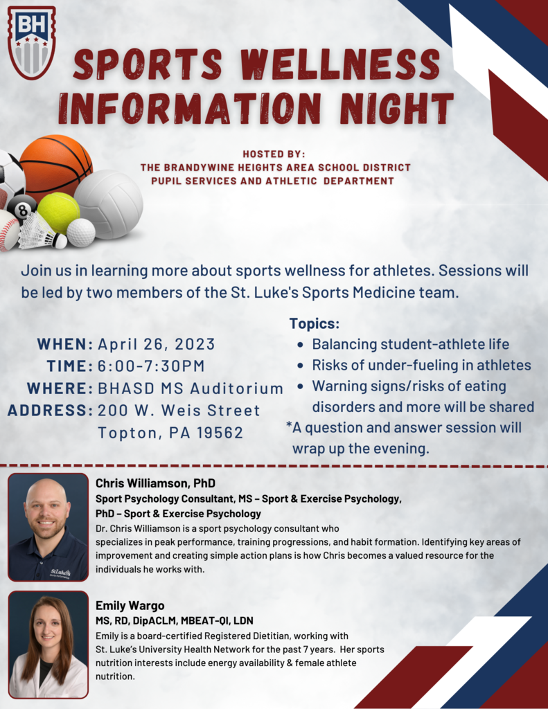 Sports Wellness Info Night